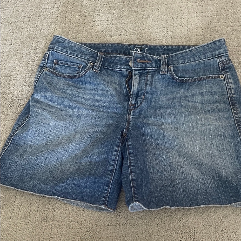 LOFT Classic Blue Jean Shorts